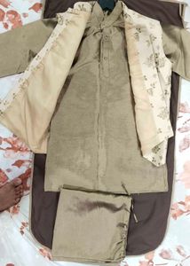 kid's Floral Print Nehru Jacket
