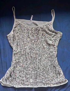 Sparkly Sequin Embellished Camisole Top