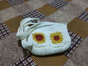 crochet sling bag for women