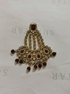 Exquisite Kundan &amp; Pearl Choker Necklace Set