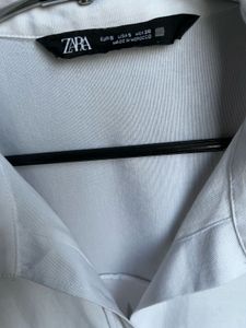 Zara Classic White Button-Down Shirt