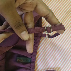 Plum Button-Up Camisole Top