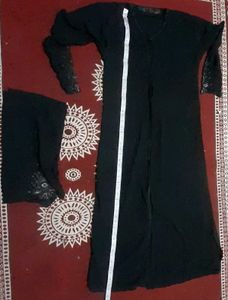 Embroidered Black Abaya