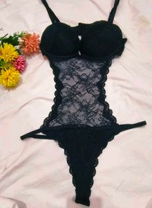 Black Lace sexy net body suit 🔥