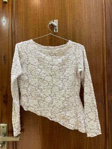 Elegant White Lace Blouse