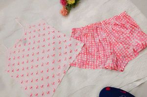 Cute Flamingo Pajama Set