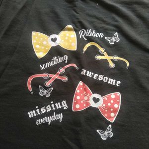 Ladies Black Long Top