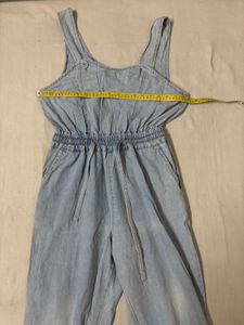 Light Wash Denim Jumpsuit