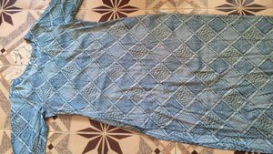 Blue Geometric Print Kurta L size