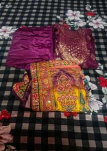 Embroidered Kurta Set with Dupatta