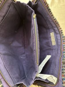 ZARA Textured Tweed Clutch Bag