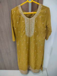 Elegant Yellow Kurta with Dupatta
