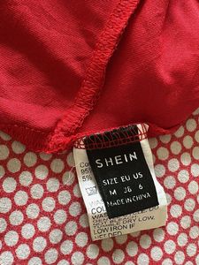 Red Smocked Top