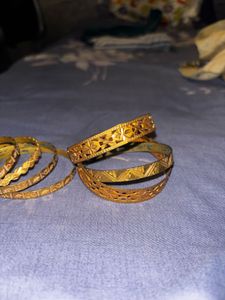 Set of Vintage Gold Bangles