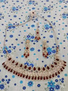 Stunning Red Stone Jewellery Set