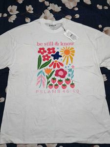 White oversized Graphic T-Shirt