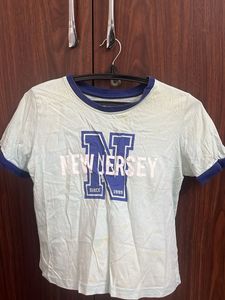 Light Blue "New Jersey"  T-Shirt- Size M