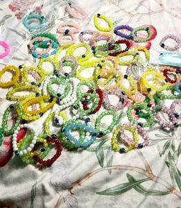 Colorful Beaded Bracelets with Evil Eye bandle