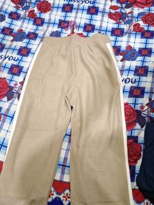 Casual Wide Leg Pants with Side Stripe