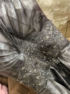 Elegant Grey Embellished Gown🦋🎀🧚🏻‍♀️