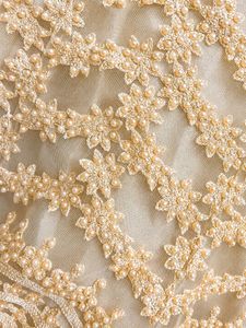 Champagne Pearl Embroidered Designer Lehenga Set