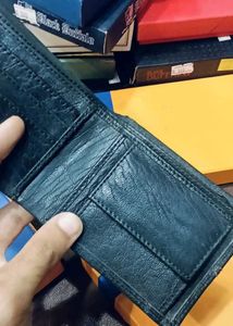 Black Buffalo Leather Wallet