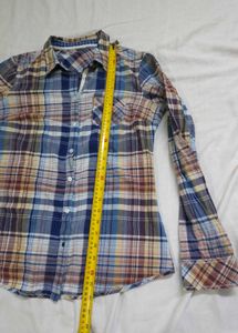 Esprit Long-Sleeve Multi-Color Plaid Shirt