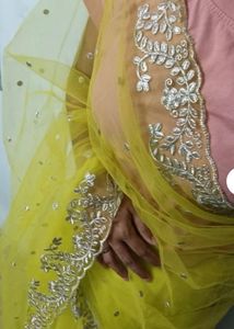 Net Saree With Padad Blouse
