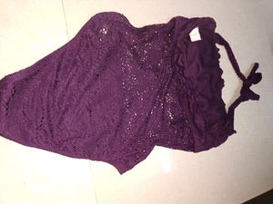 PINTEREST Crochet Halter Bandeau Bodysuit