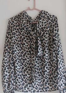 leopard print y2k tie top