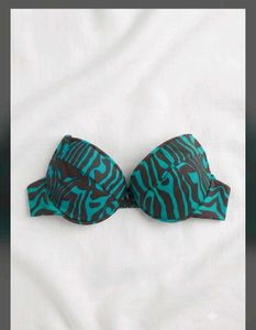 Zebra Print Padded Bikini Top