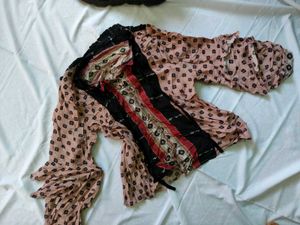 Unique Boho Floral Print Blouse