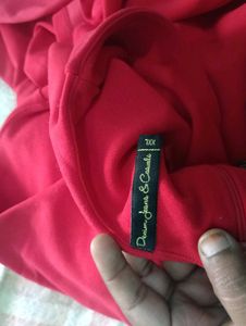 Red Embroidered Blouse