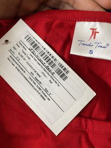 Red Long Sleeve Top