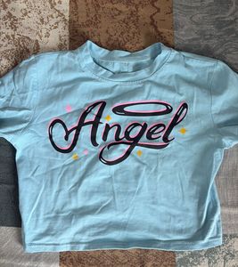 Light Blue  Crop Top