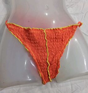 ⚛️ Orange Smocked Bikini Bottom