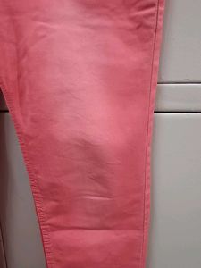Coral Denim Jeans