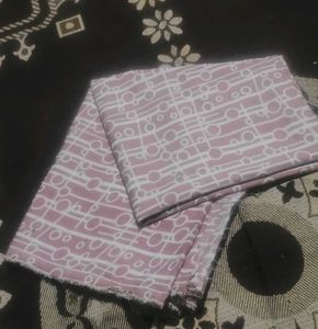Retro Pink Geometric Patterned Fabric