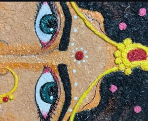 Tissue Hand-painted Radha Art 🖼️