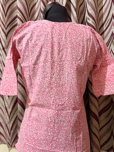 Pretty Pink Printed Kurta