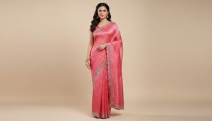 Elegant jimmy choo Embellished Saree