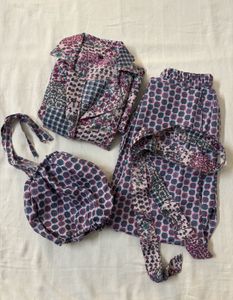 🆕Printed Cotton Blend Co-ord Set