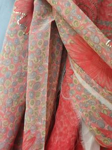 Peach Colour Saree