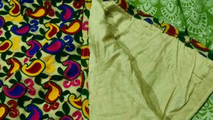 Vibrant Embroidered Kurta Fabric