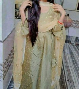 Elegant Polka Dot Ethnic gown