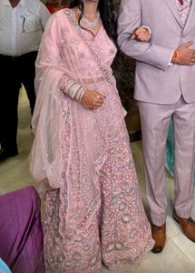 Pink Beautiful Bridal lehenga
