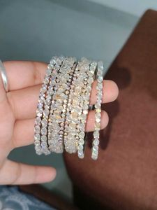 Elegant Beaded Bangles Set