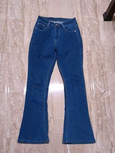 Women's Blue Flare Jeans