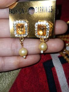 Elegant Beaded Necklace &amp; Earring Set