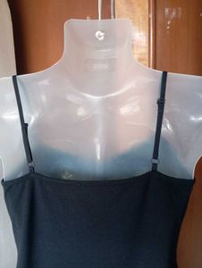 M&amp;Co Black Lace Trim Camisole Top